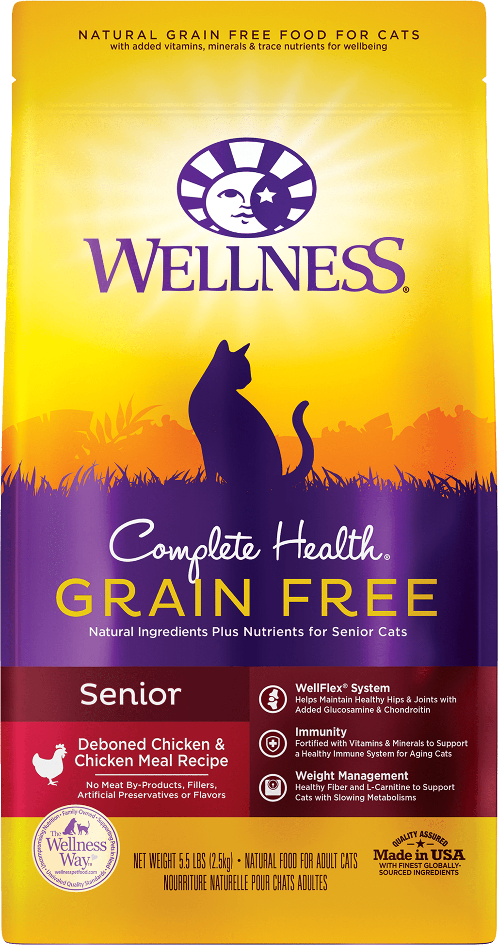 Wellness Complete Health Grain Free Senior Senior Recipe: Deboned Chicken & Chicken Meal